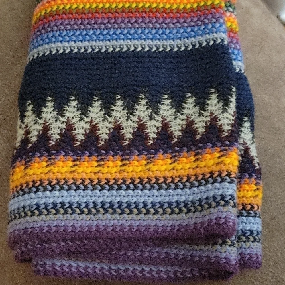 RED CAMEL Knit Rainbow Infinity Cowl Scarf - Picture 5 of 6